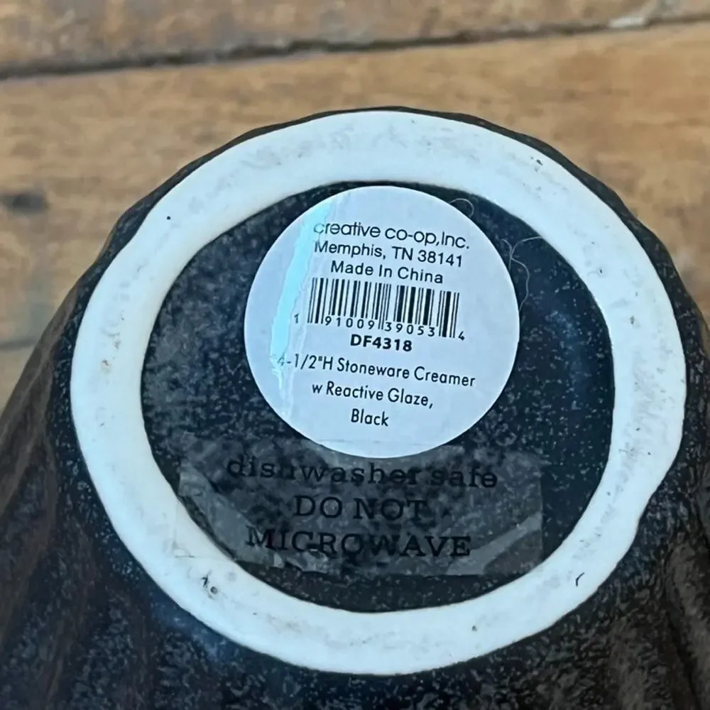 Creative Co-op Stoneware Creamer 5